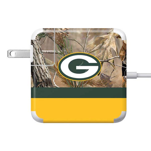 NFL Realtree Camo Green Bay Packers 85W Power Adapter (15 and 17 inch MacBook Pro Charger) Skin