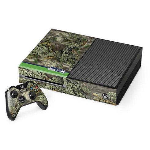 NFL Realtree Camo Seattle Seahawks Xbox One Console and Controller Bundle Skin