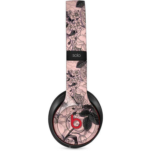 Rose Quartz Floral Beats Solo 2 Wireless Skin