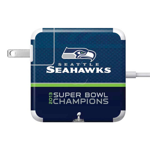 NFL Seattle Seahawks Super Bowl XLVIII 85W Power Adapter (15 and 17 inch MacBook Pro Charger) Skin