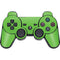 Green PS3 Dual Shock wireless controller Skin