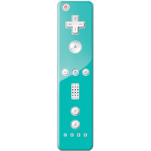 Aqua Blue Wii Remote Controller Skin