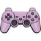 Lilac PS3 Dual Shock wireless controller Skin