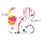 Chromatic Splatter White 85W Power Adapter (15 and 17 inch MacBook Pro Charger) Skin