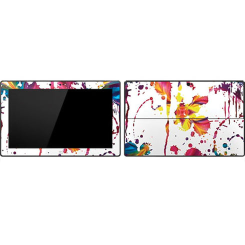 Chromatic Splatter White Surface Pro Tablet Skin