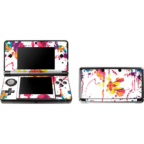 Chromatic Splatter White 3DS (2011) Skin