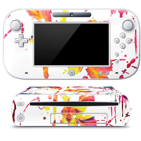 Chromatic Splatter White Wii U (Console + 1 Controller) Skin