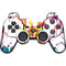 Chromatic Splatter White PS3 Dual Shock wireless controller Skin