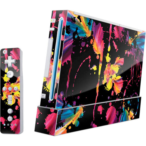 Chromatic Splatter Black Nintendo Skins