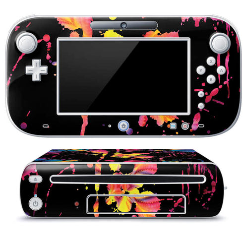 Chromatic Splatter Black Wii U (Console + 1 Controller) Skin