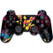 Chromatic Splatter Black PS3 Dual Shock wireless controller Skin
