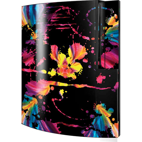 Chromatic Splatter Black Playstation 3 & PS3 Skin