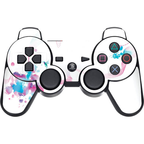 Violet Harmony (Hummingbird) PS3 Dual Shock wireless controller Skin