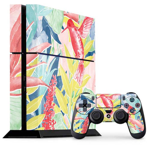 Spring Bird of Paradise PS4 Console and Controller Bundle Skin