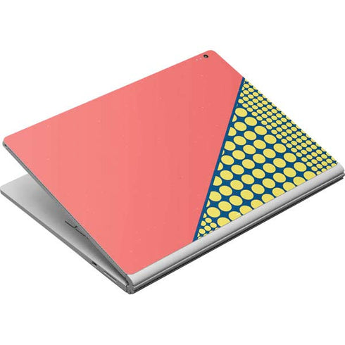 Coral Diagonal Split Surface Book Skin