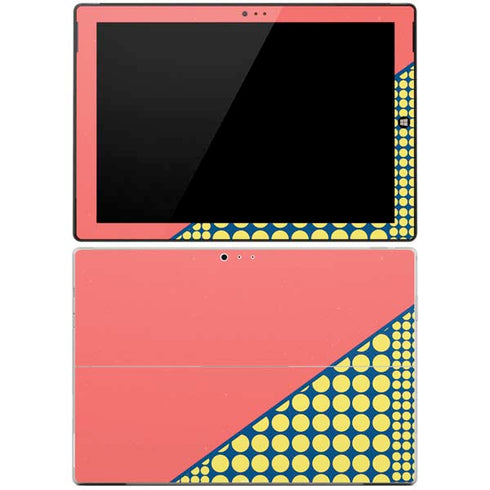 Coral Diagonal Split Surface Pro 3 Skin