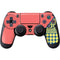 Coral Diagonal Split PS4 Controller Skin