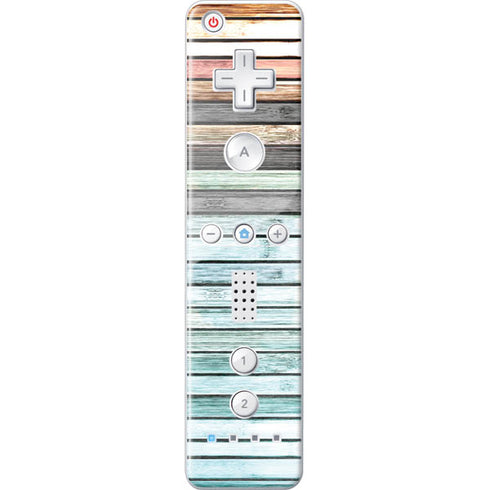 Wooden Stripes Wii Remote Controller Skin
