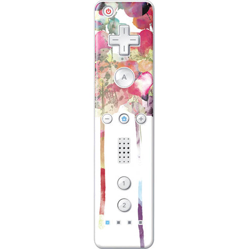 Painted Flowers Wii Remote Controller Skin