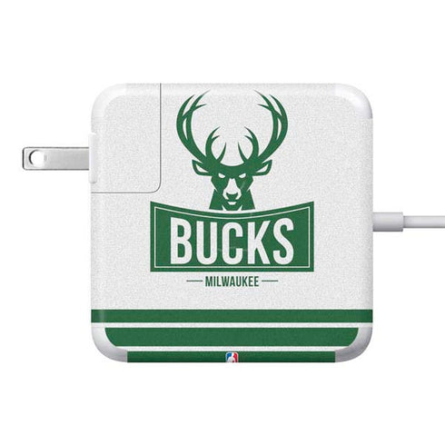 NBA Milwaukee Bucks Static 85W Power Adapter (15 and 17 inch MacBook Pro Charger) Skin