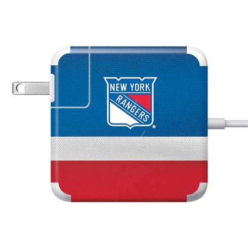 NHL New York Rangers Jersey 85W Power Adapter (15 and 17 inch MacBook Pro Charger) Skin