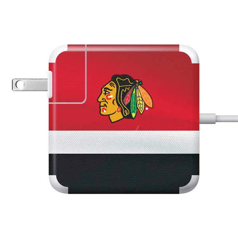 NHL Chicago Blackhawks Jersey 85W Power Adapter (15 and 17 inch MacBook Pro Charger) Skin
