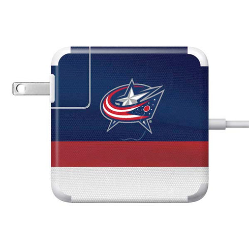NHL Columbus Blue Jackets Alternate Jersey 85W Power Adapter (15 and 17 inch MacBook Pro Charger) Skin
