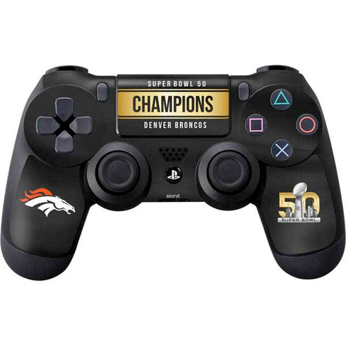 NFL Denver Broncos Super Bowl 50 Champions Black PlayStation PS4 Skins