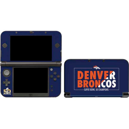 NFL Denver Broncos Super Bowl 50 Champions Bold Nintendo Skins