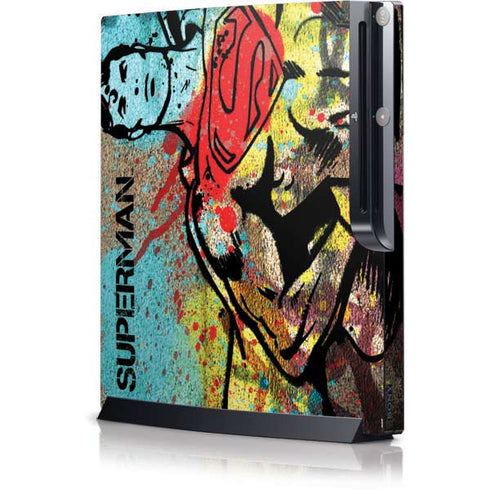 DC Comics Superman Color Splatter Playstation 3 & PS3 Slim Skin