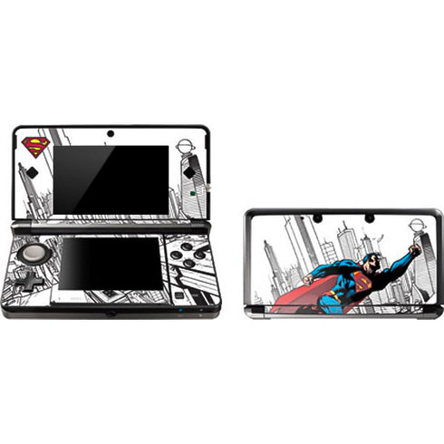 DC Comics Superman Flying Over City Pose Nintendo Skins