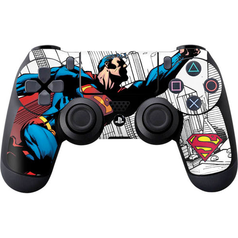 DC Comics Superman Flying Over City Pose PlayStation PS4 Skins