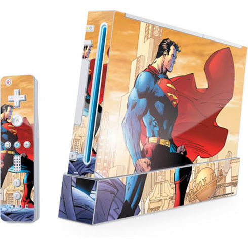 DC Comics Superman For Tomorrow Cover Art by Jim Lee Wii (Includes 1 Controller) Skin