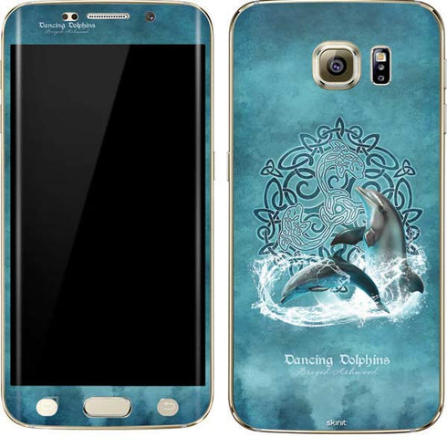 Dolphin Celtic Knot by Brigid Ashwood Galaxy S7 Edge Skin