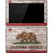 California Flag Dark Wood Surface Pro Tablet Skin