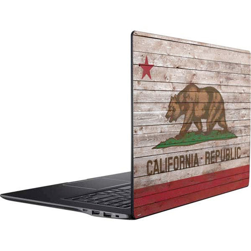 California Flag Dark Wood Ativ Book 9 (15.6in 2014) Skin