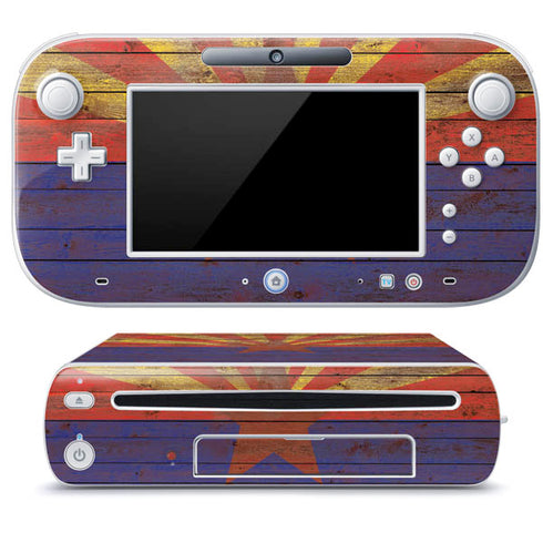 Arizona Flag Dark Wood Wii U (Console + 1 Controller) Skin