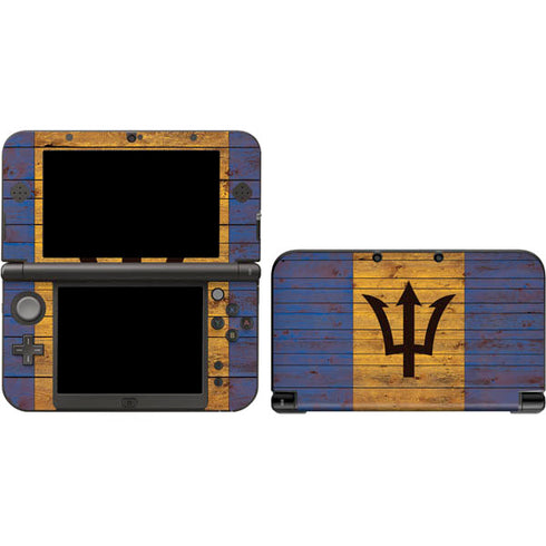 Barbados Flag Dark Wood Nintendo Skins