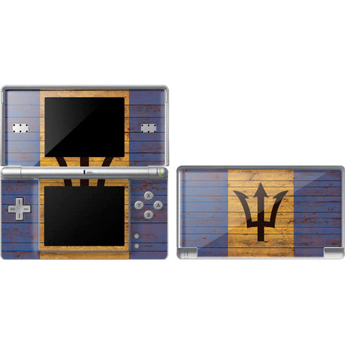 Barbados Flag Dark Wood Nintendo Skins