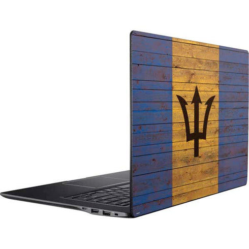 Barbados Flag Dark Wood Ativ Book 9 (15.6in 2014) Skin