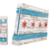 Chicago Flag Dark Wood Nintendo Skins