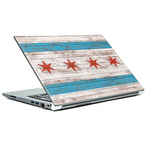 Chicago Flag Dark Wood Portege Z30t/Z30t-A Skin