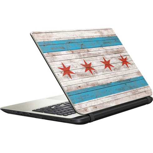 Chicago Flag Dark Wood Satellite L50-B / S50-B Skin