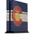 Colorado Flag Dark Wood PlayStation PS4 Skins