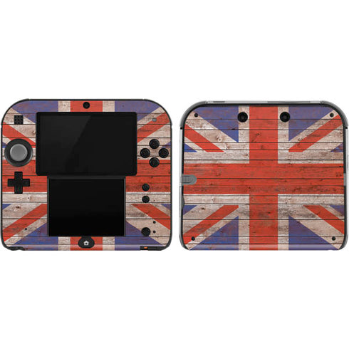 United Kingdom Flag Dark Wood Nintendo Skins