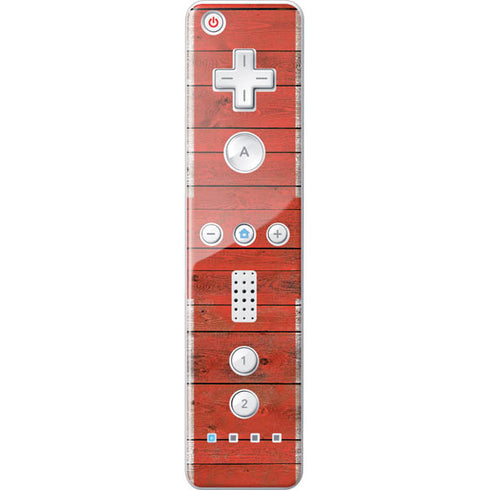 United Kingdom Flag Dark Wood Wii Remote Controller Skin