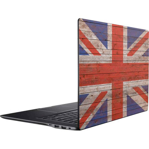 United Kingdom Flag Dark Wood Ativ Book 9 (15.6in 2014) Skin
