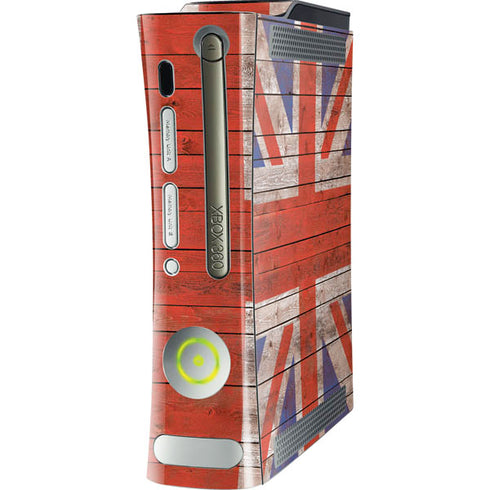 United Kingdom Flag Dark Wood Xbox 360 (Includes HDD) Skin