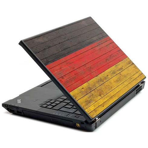 German Flag Dark Wood Lenovo T420 Skin