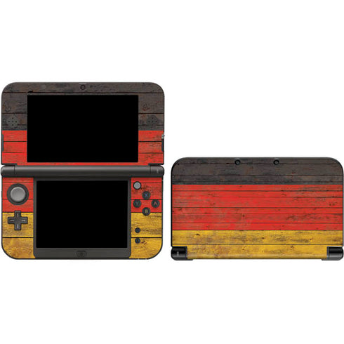 German Flag Dark Wood Nintendo Skins